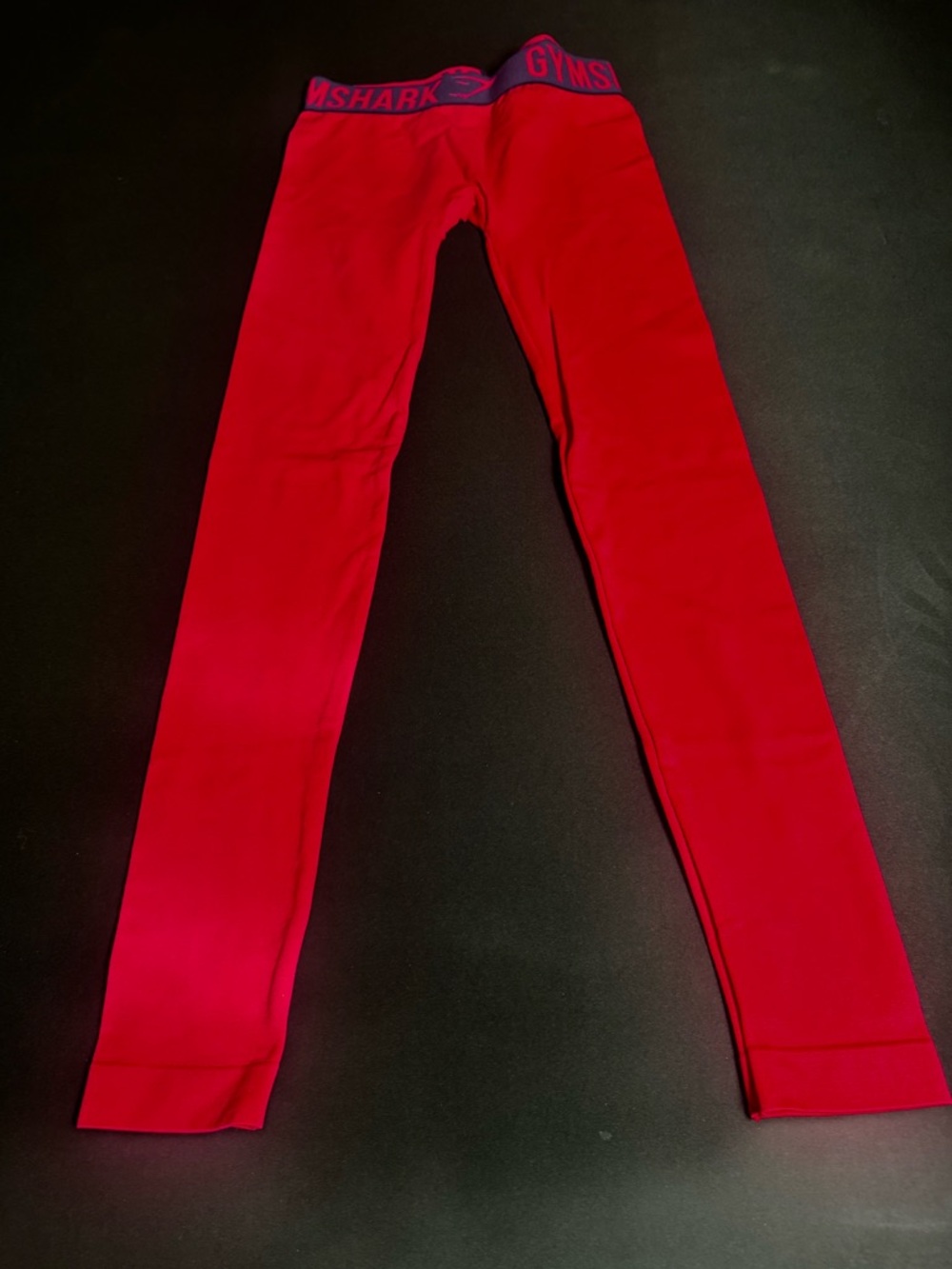 Gymshark Bright Pink High Waisted Leggings Logo Waistband XS/S Barbiecore